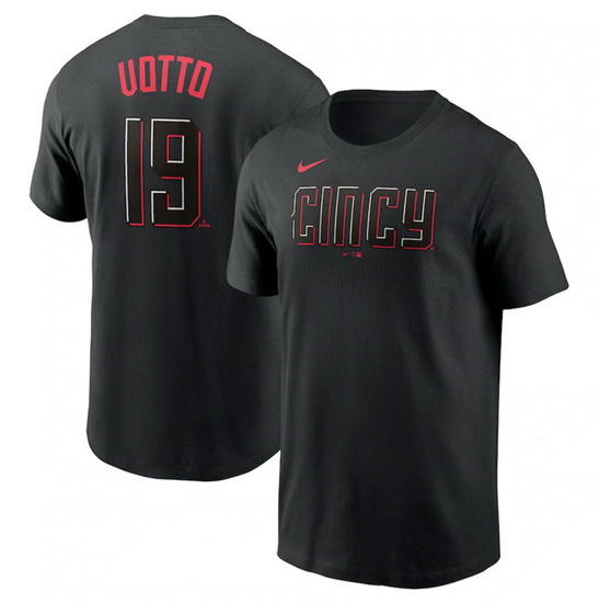 Men Cincinnati Reds 19 Joey Votto 2023 City Connect Name  26 Number T Shirt