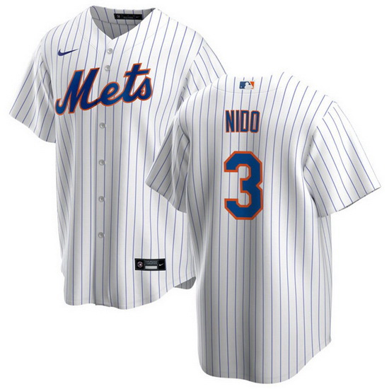 en New York Mets 3 Tom E1s Nido White Cool Base Stitched Jersey