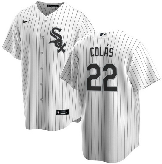 Men Chicago White Sox 22 Oscar Col E1s White Cool Base Stitched Jersey