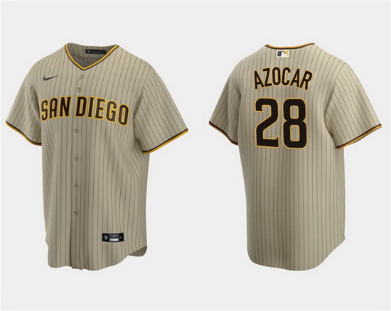 Men San Diego Padres 28 Jos E9 Azocar Tan Cool Base Stitched Jersey