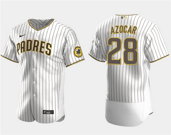 Men San Diego Padres 28 Jos E9 Azocar White Flex Base Stitched Baseball Jersey