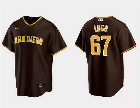 Men San Diego Padres 67 Seth Lugo Brown Cool Base Stitched Jersey