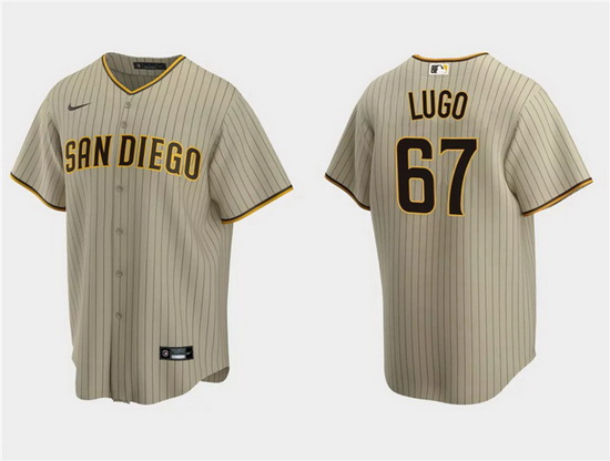 Men San Diego Padres 67 Seth Lugo Tan Cool Base Stitched Jersey