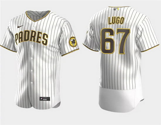 Men San Diego Padres 67 Seth Lugo White Flex Base Stitched Baseball Jersey