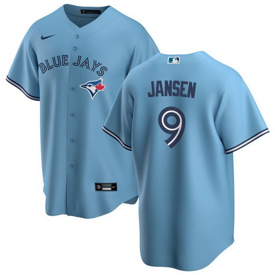 Men Toronto Blue Jays 9 Danny Jansen Light Blue Cool Base Stitch
