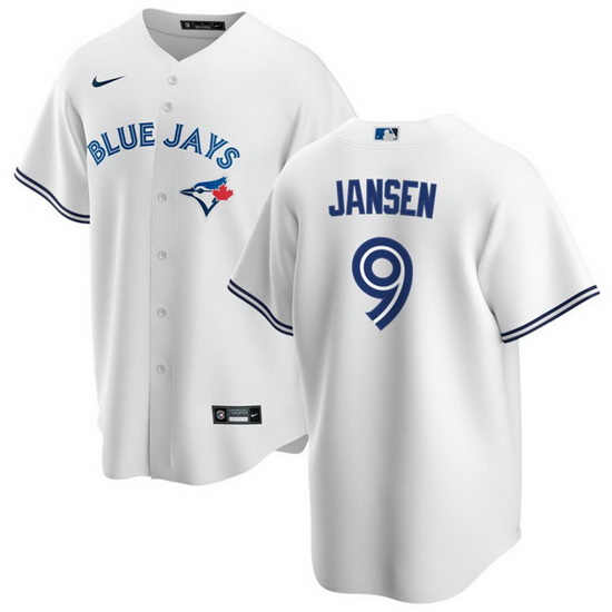 Men Toronto Blue Jays 9 Danny Jansen White Cool Base Stitched Je