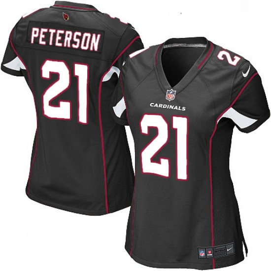 Womens Nike Arizona Cardinals 21 Patrick Peterson Game Black Alternate NFL Jersey