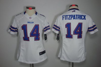 Women Nike Buffalo Bills 14# Ryan Fitzpatrick White Color Limited Jerseys