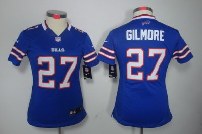 Women Nike Buffalo Bills 27# Gilmore Blue Color Limited Jerseys