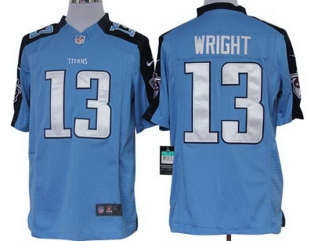 Nike Tennessee Titans 13 Kendall Wright Light Blue Limited NFL Jersey