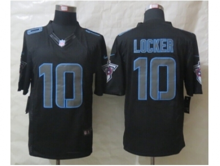 Nike Tennessee Titans 10 Locker Black Limited Impact NFL Jersey