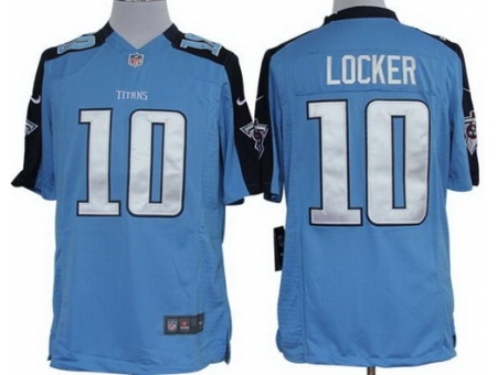 Nike Tennessee Titans 10 Jake Locker Light Blue Limited NFL Jersey