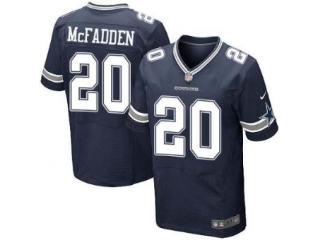 Nike Dallas Cowboys 20 Darren McFadden Blue Elite NFL Jersey