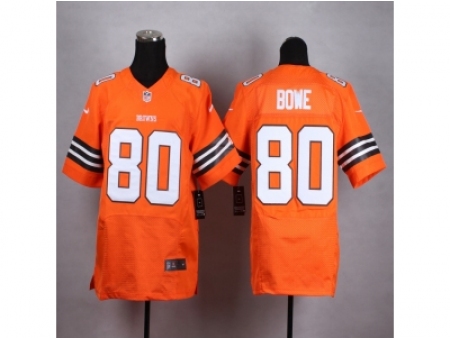 Nike cleveland browns 80 Dwayne Bowe Orange Elite NFL Jersey