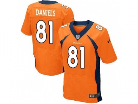 Nike Denver Broncos 81 Owen Daniels Orange Elite NFL Jersey