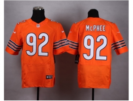 Nike Chicago Bears 92 Pernell McPhee Orange Elite NFL Jersey