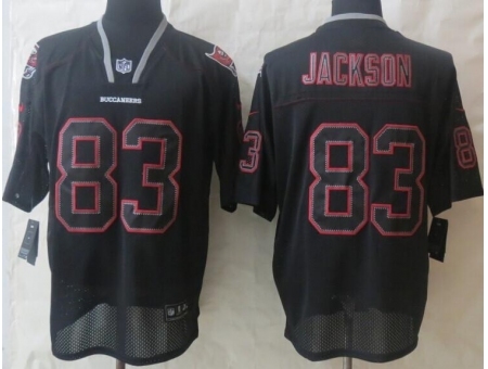 Nike Tampa Bay Buccaneers 83 Vincent Jackson Black Elite Light Out NFL Jersey