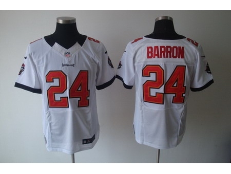 Nike Tampa Bay Buccaneers 24 Mark Barron White Elite NFL Jersey