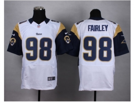 Nike St. Louis Rams 98 Nick Fairley white Elite NFL Jersey