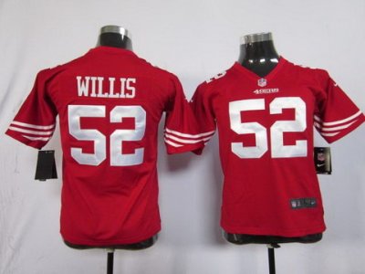 Youth Nike San Francisco 49ers #52 Patrick Willis Red Nike NFL Jerseys