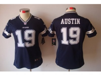 Nike Women Dallas Cowboys #19 Austin Blue [Women's NIKE LIMITED Jersey]