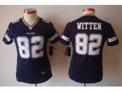 Nike Women Dallas Cowboys #82 Witten blue [Women's NIKE LIMITED Jersey]