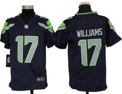 Youth Nike Seattle Seahawks 17# Mike Williams Blue Nike NFL Jerseys