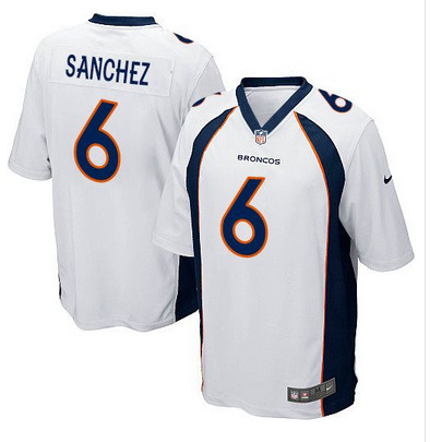 Nike Broncos #6 Mark Sanchez White Youth Stitched NFL New Elite Jersey