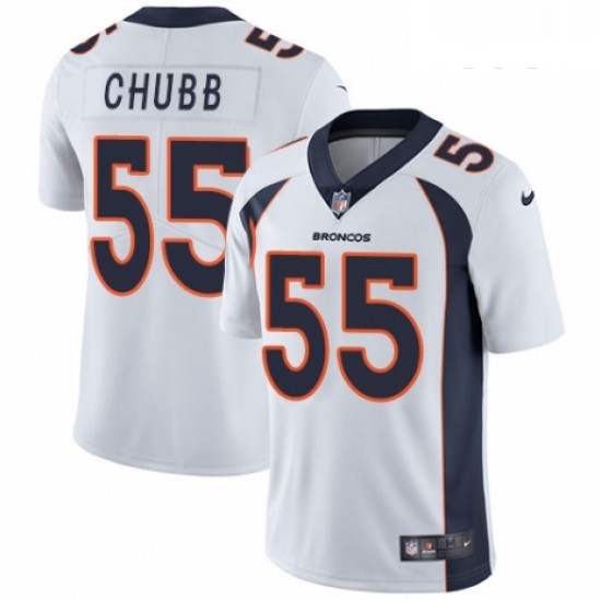 Youth Nike Denver Broncos 55 Bradley Chubb White Vapor Untouchable Elite Player NFL Jersey