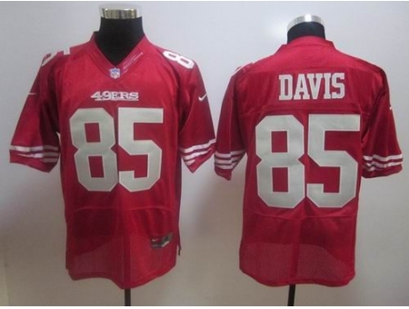 Nike San Francisco 49ers 85 Vernon Davis red Elite NFL Jersey