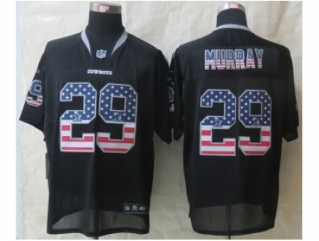 Nike Dallas Cowboys 29 DeMarco Murray Black Elite USA Flag Fashion NFL Jersey