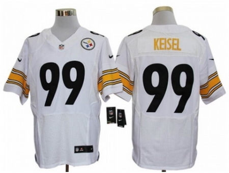 Nike Pittsburgh Steelers 99 Brett Keisel White Elite NFL Jersey