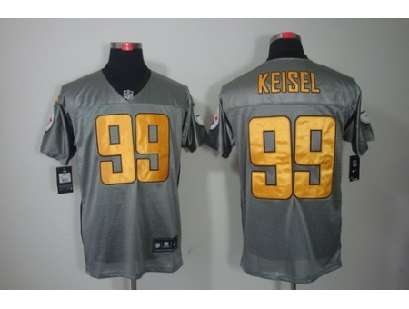 Nike Pittsburgh Steelers 99 Brett Keisel Grey Elite Shadow NFL Jersey