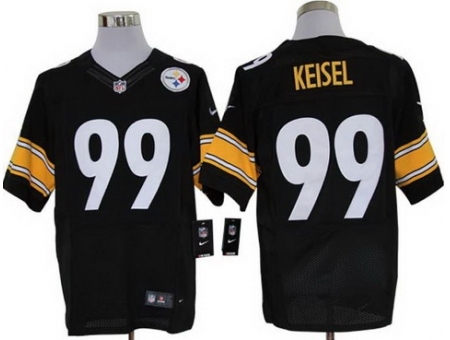 Nike Pittsburgh Steelers 99 Brett Keisel Black Elite NFL Jersey