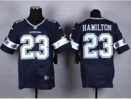 Nike Dallas Cowboys 23 Jakar Hamilton Blue Elite NFL Jersey