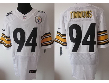 Nike Pittsburgh Steelers 94 Lawrence Timmons White Elite NFL Jersey