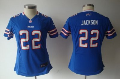 Nike Women Buffalo Bills 22# Jackson Blue Jersey