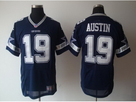 Nike Dallas Cowboys 19 Miles Austin Blue Elite NFL Jersey