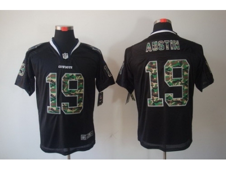 Nike Dallas Cowboys 19 Miles Austin Black Camo Fashion Elite NFL Jersey