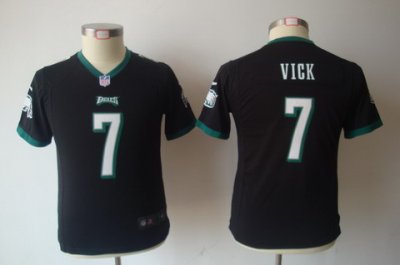 Youth Nike Philadelphia Eagles 7# Michael Vick Black Nike NFL Jerseys