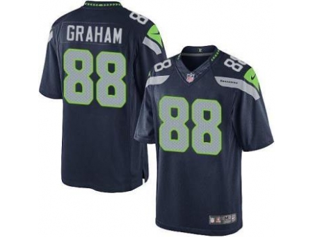 Nike Seattle Seahawks 88 Jimmy Graham Blue Limited NFL Jersey