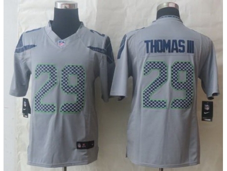 Nike Seattle Seahawks 29 Earl Thomas III Grey LIMITED NFL Jersey