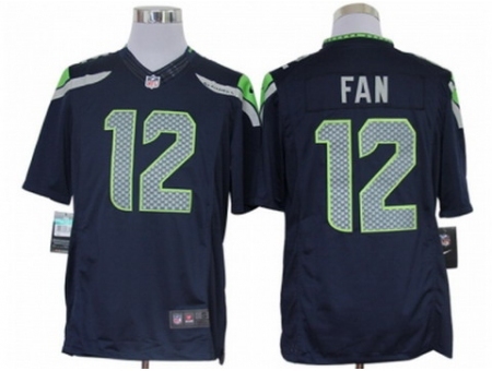 Nike Seattle Seahawks 12 Fan blue Limited NFL Jersey