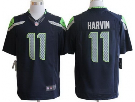 Nike Seattle Seahawks 11 Percy Harvin Blue LIMITED NFL Jersey