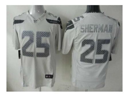 Nike seattle seahawks 25 Richard Sherma White game Platinum NFL Jersey