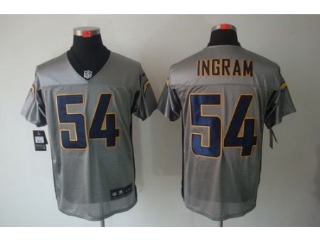 Nike San Diego Chargers 54 Melvin Ingram Grey Elite Shadow NFL Jersey