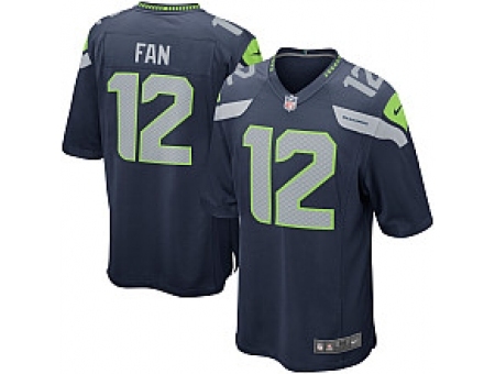 Nike Seattle Seahawks 12 Fan Blue Game NFL Jersey