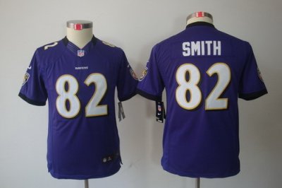 Youth Nike Baltimore Ravens 82 Torrey Smith Purple Color[Youth Limited Jerseys]