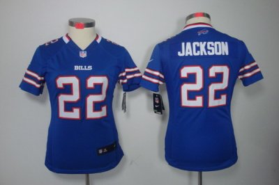 Nike Women Buffalo Bills #22 Jackson Blue Color Limited Jerseys