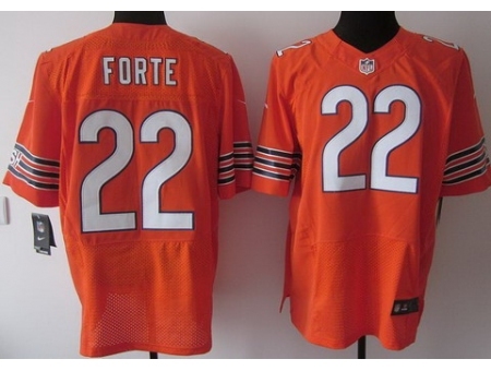 Nike Chicago Bears 22 Matt Forte Orange Elite NFL Jersey